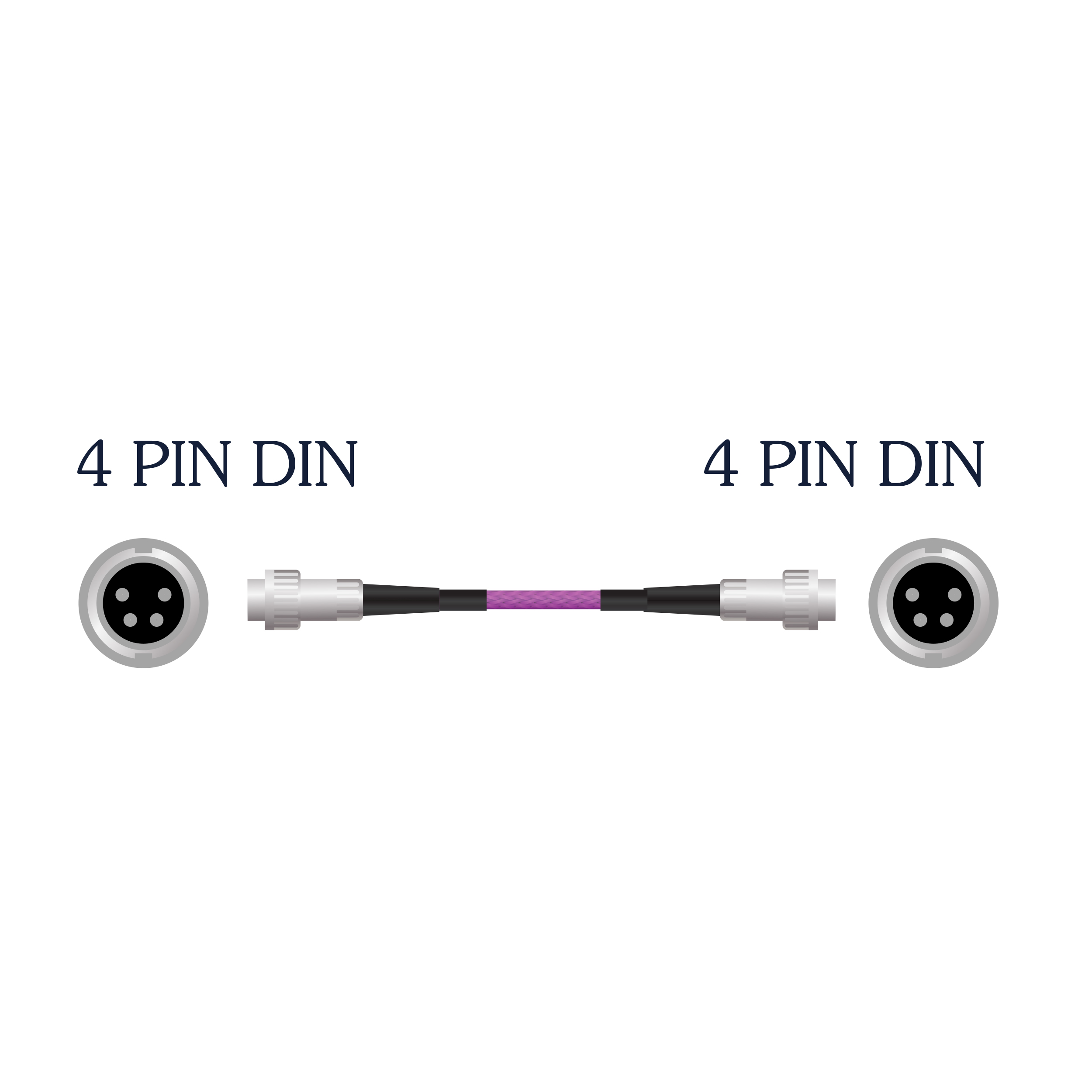 <p align="center">Frey 2 Specialty 4 Pin DIN To 4 Pin DIN Cable</p>